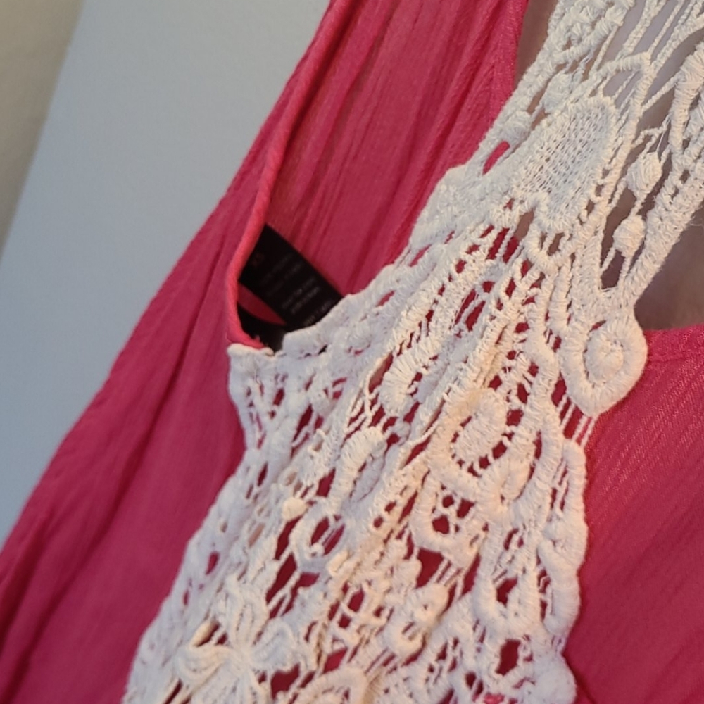 Crochet Summer Tank Top / Swim Cover Up - Picture 3 of 4